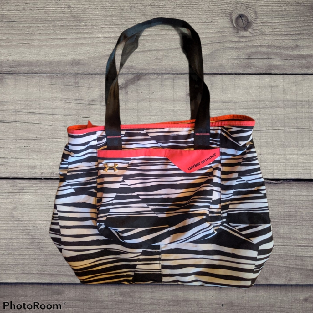 ♥️SOLD♥️Under Armour Zebra and pink tote